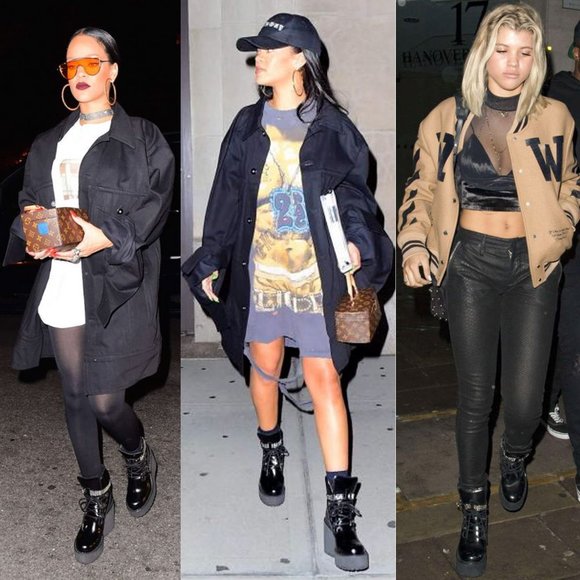 FENTY x PUMA Rhianna Black Chain Wedge Platform Laceup Sporty Ankle Boots NEW - Picture 2 of 10